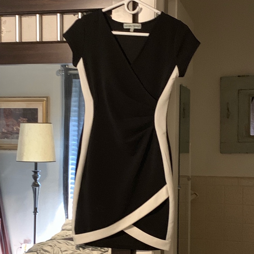 Black mini dress